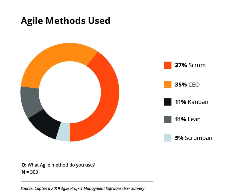 Agile methods used