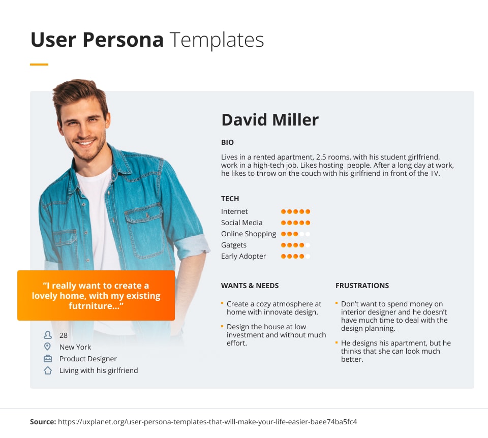User Persona template