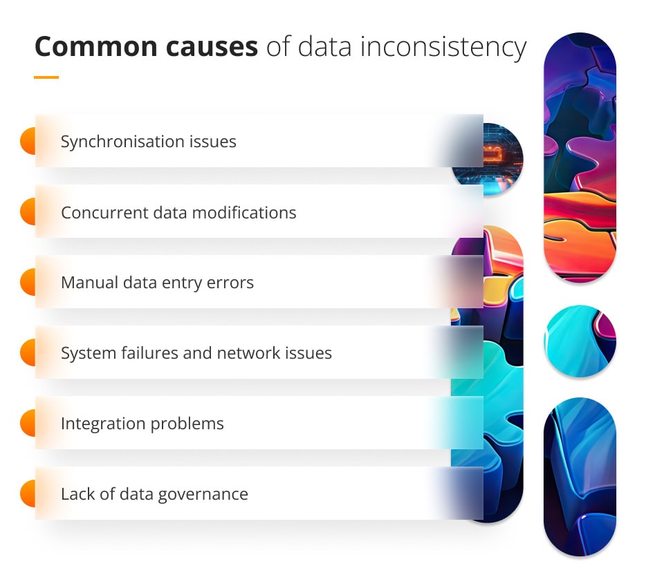 Common causes of data inconsistency